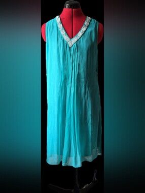 Anita Dongre Teal Dress